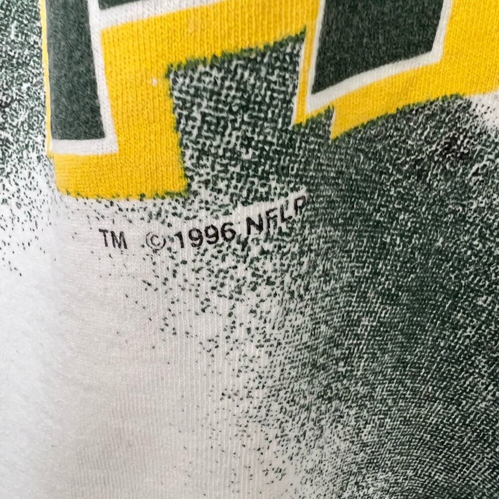 Vintage Green Bay Packers AOP Shirt 1996 Size Large SINGLE STITCH ALL OVER RARE - Picture 5 of 7